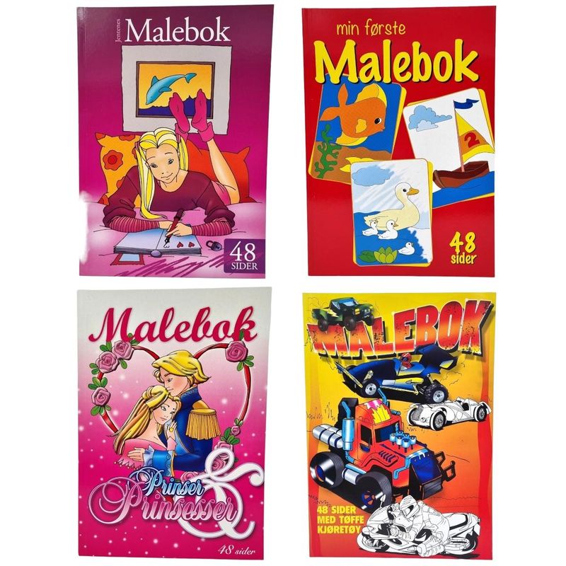 Ulike Male & Tegnebøker 48 Sider