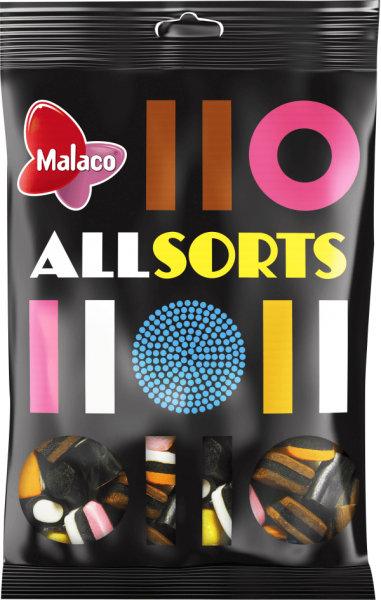 Malaco Allsorts Lakrisblanding 400g