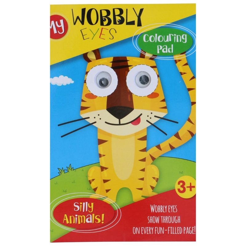 Fargeleggingsbok med bevegelige øyne | Kreativ aktivitetsbok barn