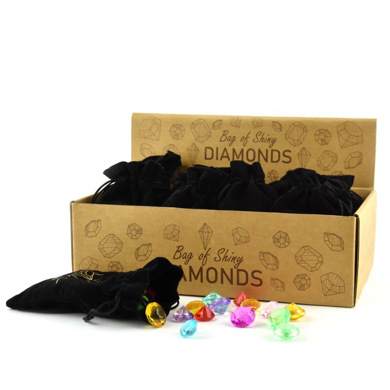 Leke diamanter 48stk i fløyelspose