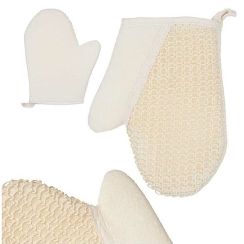 Eksfolierende Hanske Sisal | Naturlig Kroppsskrubb | Glattere Hud