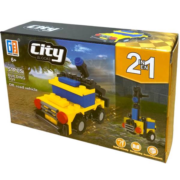 Byggesett Offroad-bil 2i1