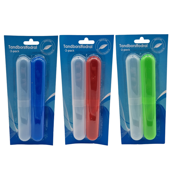 Tannbørsteetui 2pk