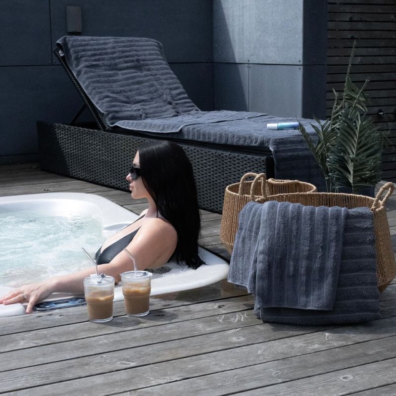 OLSENHOME - Glaskopp med lokk og sugerør 6pk