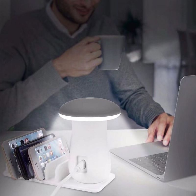 USB Familielader/multilader Med Lys