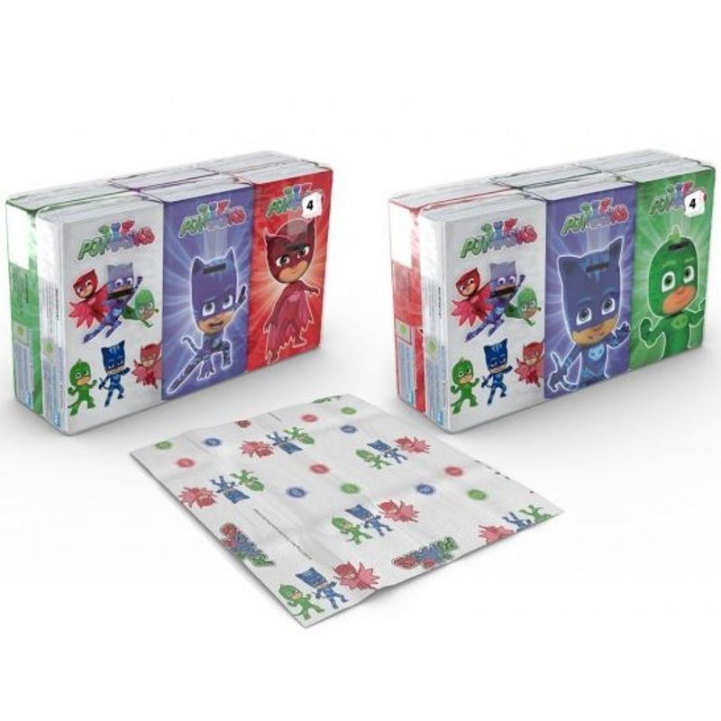 Pysjheltene lommetørkle 6pk | 4-lags papir | 9 ark per pakke