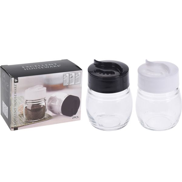 Salt & Pepperbøsse Glass 80ml | Excellent Houseware