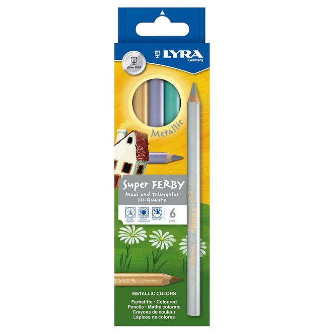 Hovedbilde Lyra Fargeblyant, Super Ferby 6 metallic