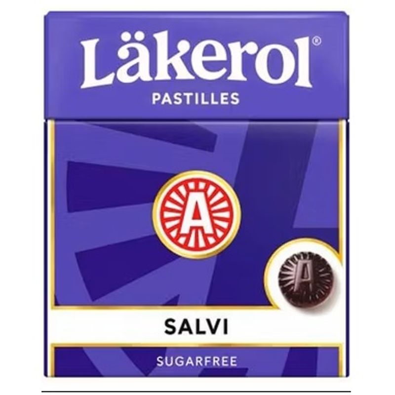Läkerol Salvi 24 x 25g | Storpakk | Sukkerfri