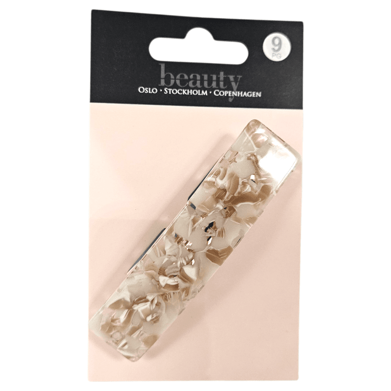 Hårspenne med marmordesign & rosegull | Beauty