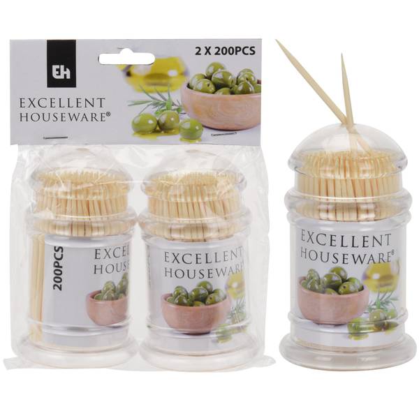 Tannpirkere 2×200pk - Excellent Houseware