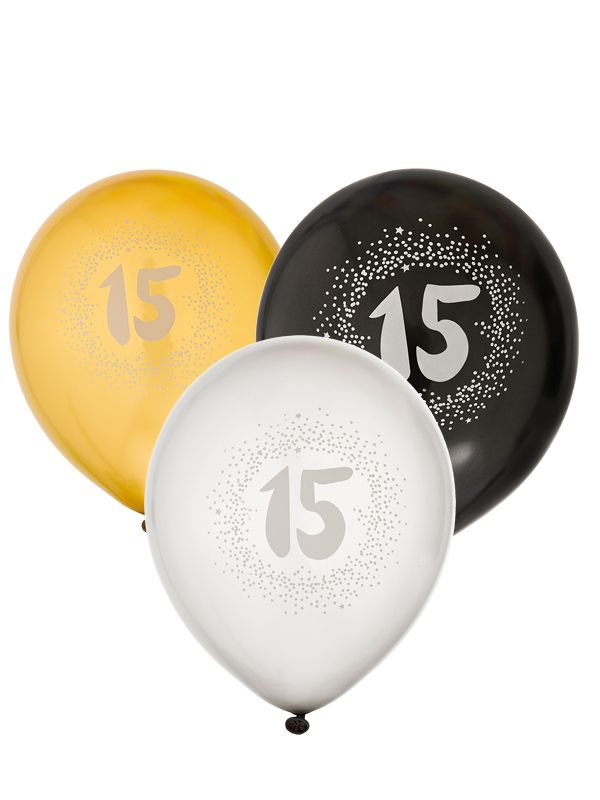Ballongsett 15år 6pk