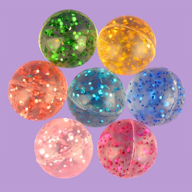 Sprettball Glitter 12pk 27mm
