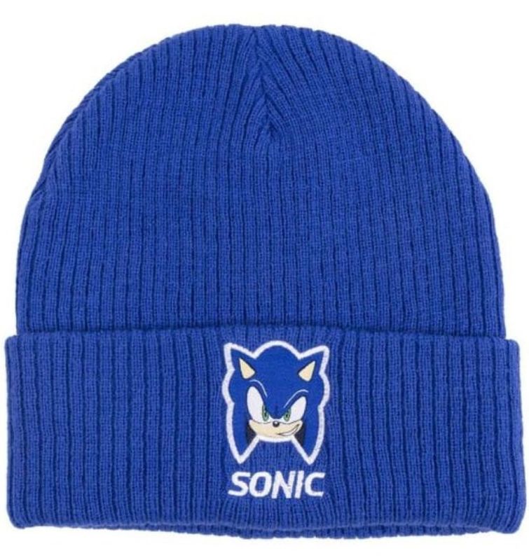 Sonic lue blå | Lisensiert barnelue | Myk og varm