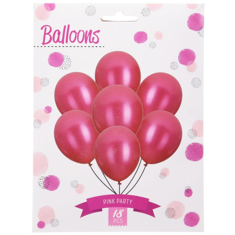 Ballonger Rosa 18pk 30cm 