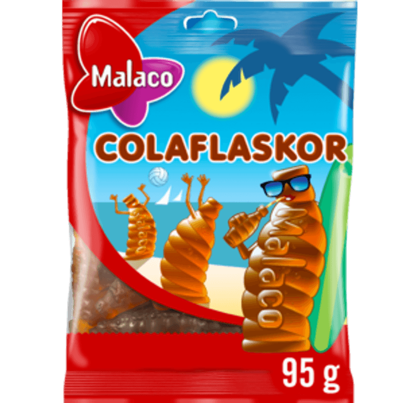 Malaco Colaflasker 95g 