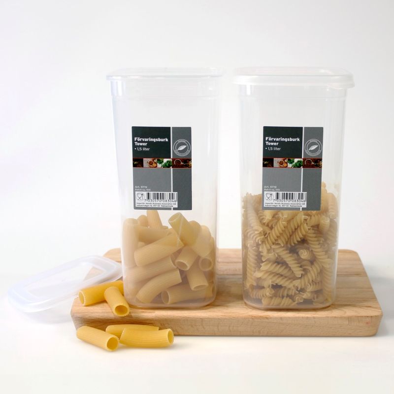 Lufttett oppbevaringsboks 3pk | 1,5L | Tower 