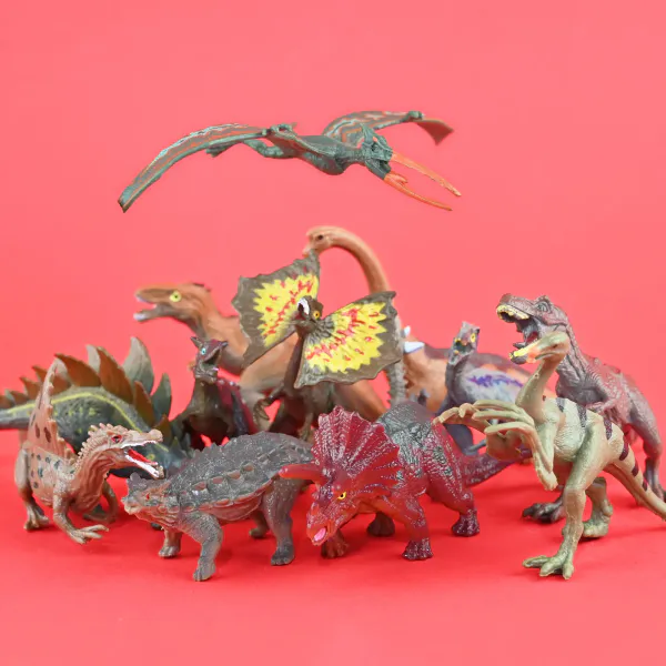 Dinosaur Set 12pcs 13cm | Dinosaurfigurer i pose