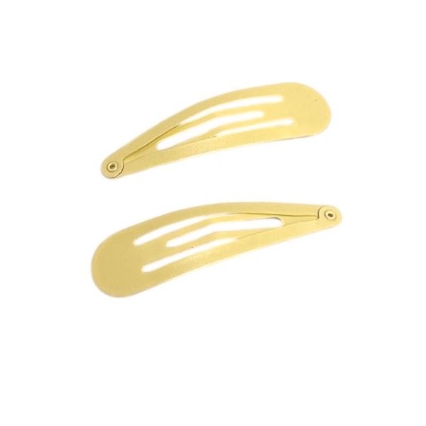 Beauty hårspenne gul 2-pk