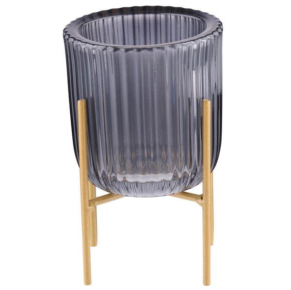 Telysholder i Glass med Stativ | Elegant og Moderne Design