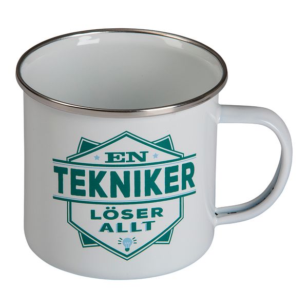 Retro Emaljekopp tekniker | En tekniker løser alt