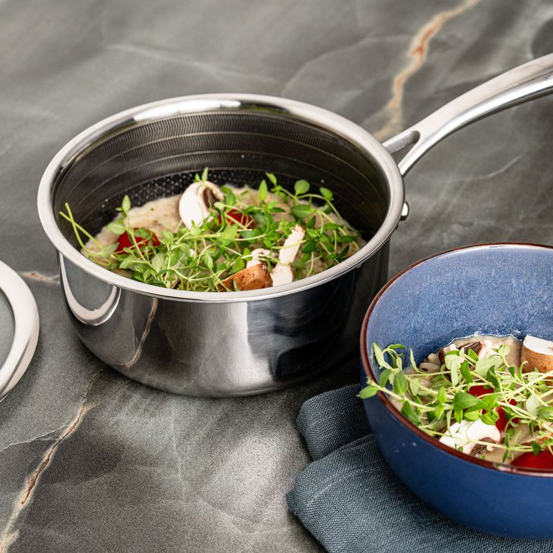 Sobczyk - Hybrid Kasserolle med Lokk Ø16 cm | Non-stick & Ripesi