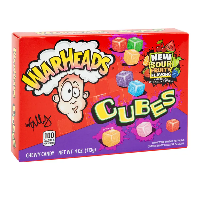 Warheads Sour Chewy Cubes 113g