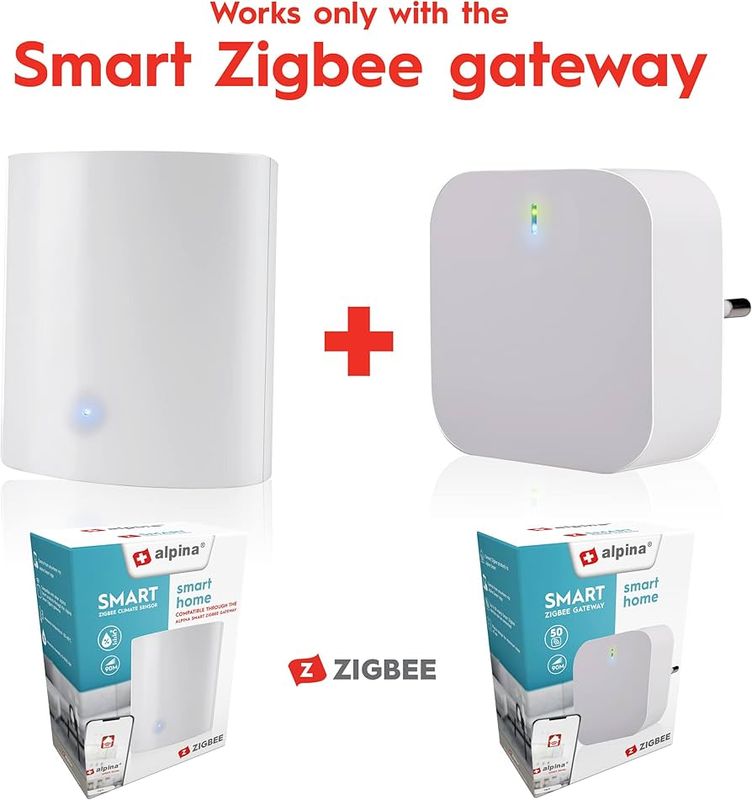 Alpina Zigbee Smart Klima & Fuktighetsmåler