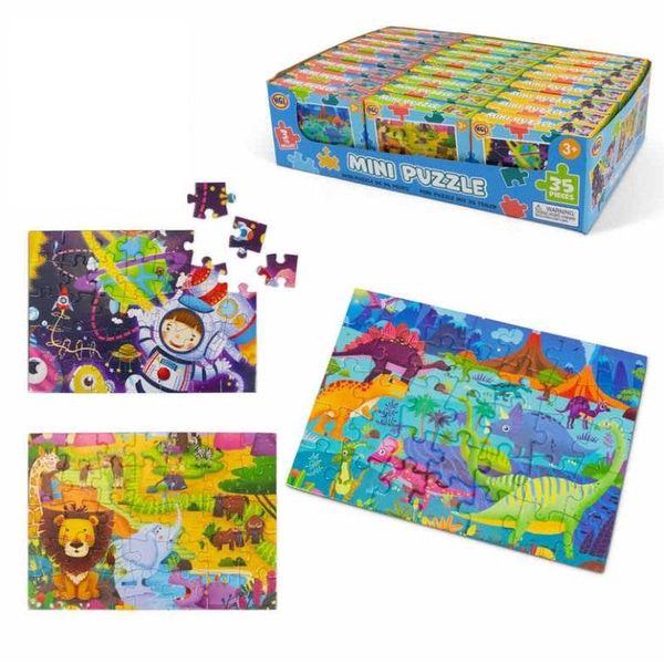 35-brikkers Lomme-Puslespill - Tre Unike Design | HGL