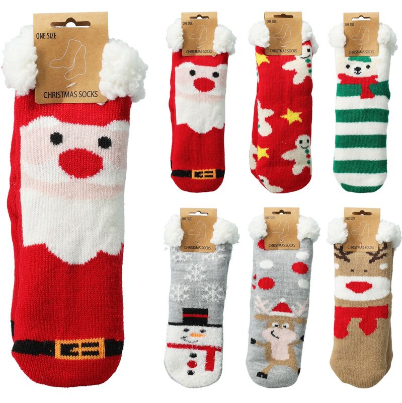 Tykke Julesokker Barn | Onesize | 6 Varianter | Kosesokker