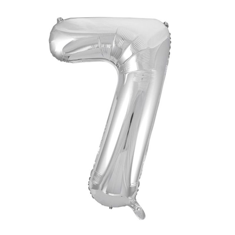 Tinka Folie Tallballonger 81 cm Sølv