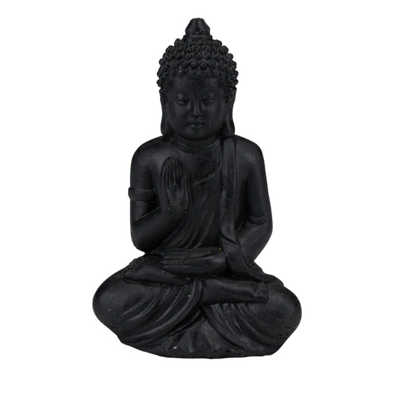 Buddha statue 7x4x11cm | Articasa dekorfigur | Sort eller gull