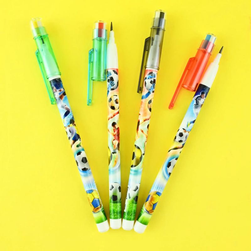 Utbyttbar Blyant Fotballmotiv | Med Viskelær