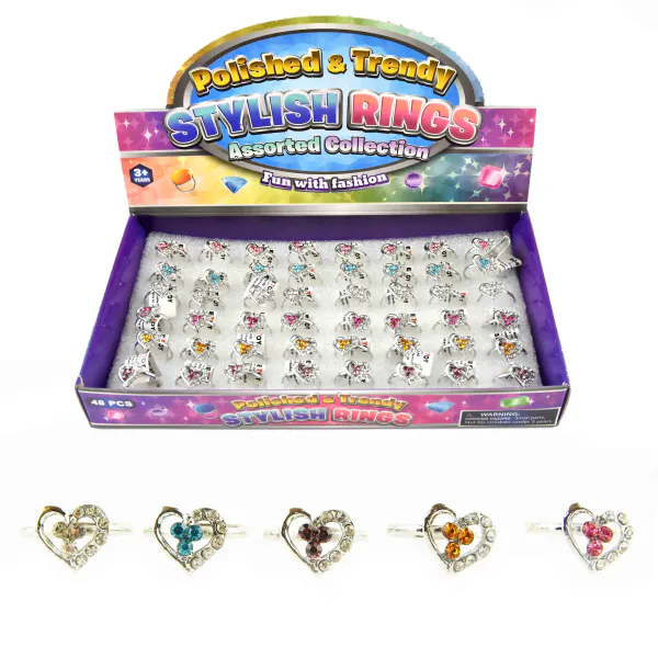 Ring Heart Silver | Hjertering i metall | Justerbar