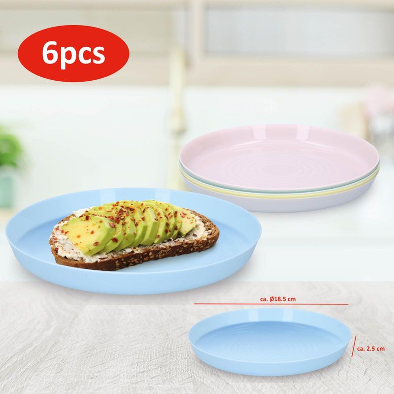 Alpina Plastallerkener 6pk 18.5cm